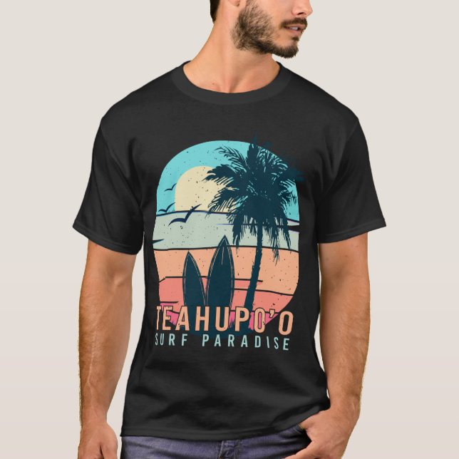 Teahupoo-Tahiti-Surfa-Paradise-Tshirt-21862867 T-S T Shirt (Framsida)