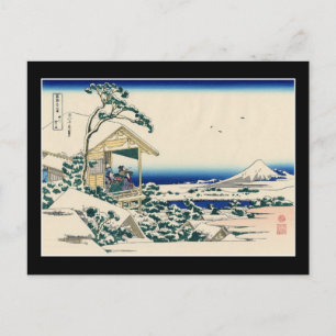 Teahus i Koishikawa (av Hokusai) Vykort