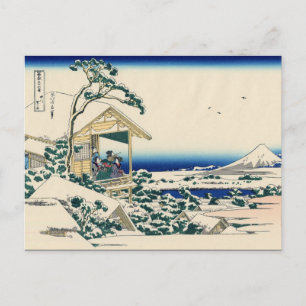 Teahus i Koishikawa (av Hokusai) Vykort