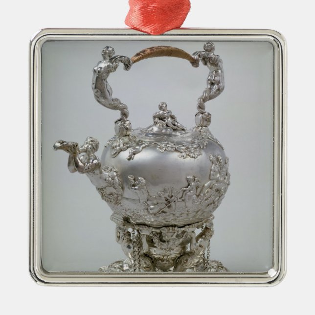 Teakettle och stativ vid C.Kandler, London, 1730 Julgransprydnad Metall (Framsidan)