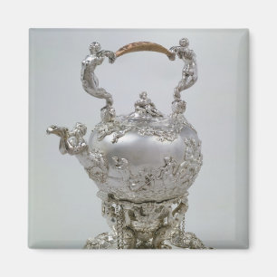 Teakettle och stativ vid C.Kandler, London, 1730 Magnet