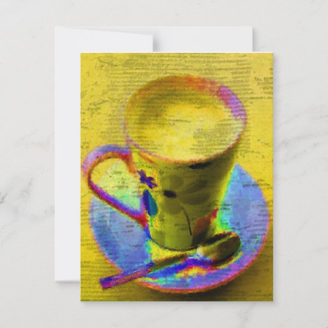 Teakoppinbjudan Inbjudningar (Framsida)