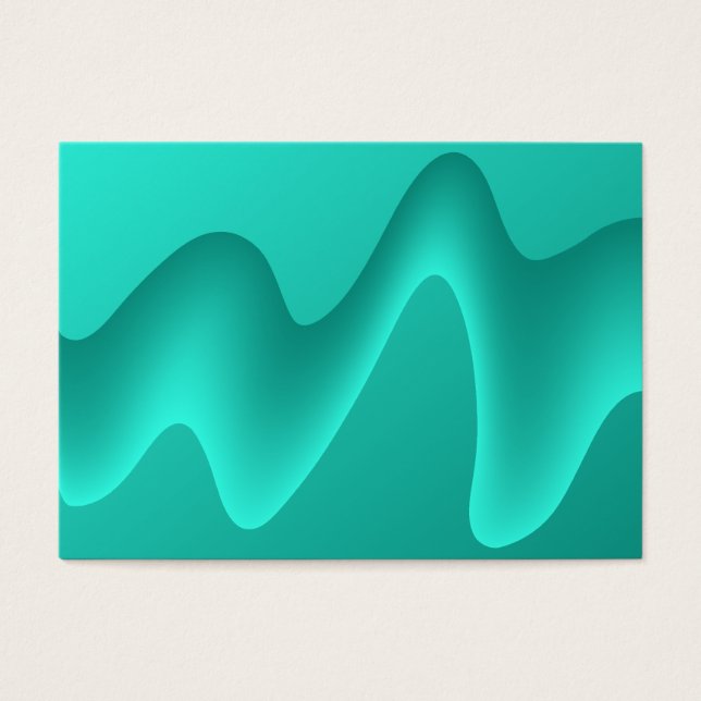 Teal Abstract Design Image. Visitkort (Framsidan)