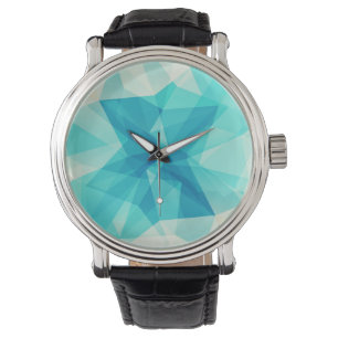Teal Abstract Design Watch Armbandsur
