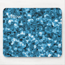 Teal Abstrakt Bubble Mouse Pad