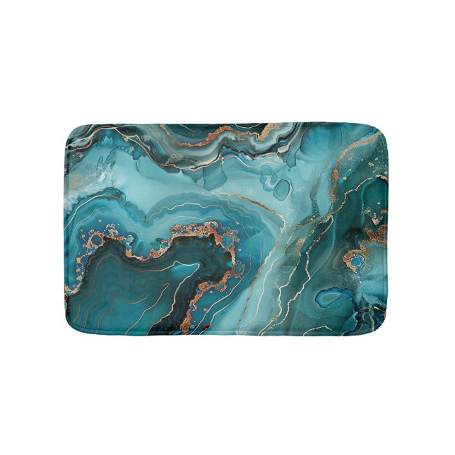 Teal Agate Badrumsmattor (Framsidan)