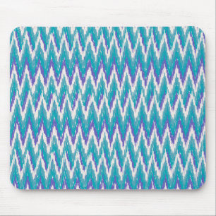 Teal and Amethyst iKat ZigZag mönster Musmatta