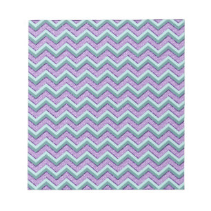 Teal and Amethyst ZigZag Anteckningsblock