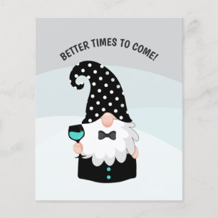 Teal and Black Gnome Glad helg Flygblad