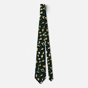 Teal and Guld Leopard Series Design 1 Slips