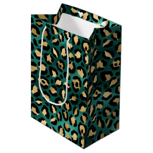Teal and Guld Leopard Series Design 3