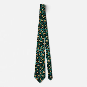 Teal and Guld Leopard Series Design 3 Slips
