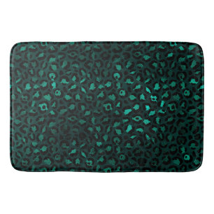 Teal and Guld Leopard Series Design 4 Badrumsmatta