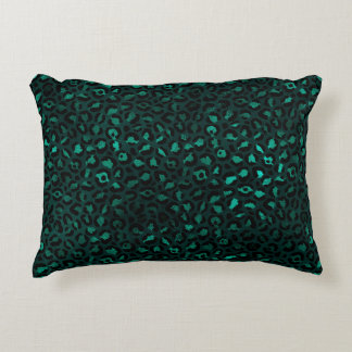 Teal and Guld Leopard Series Design 4 Prydnadskudde
