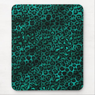 Teal and Guld Leopard Series Design 5 Musmatta
