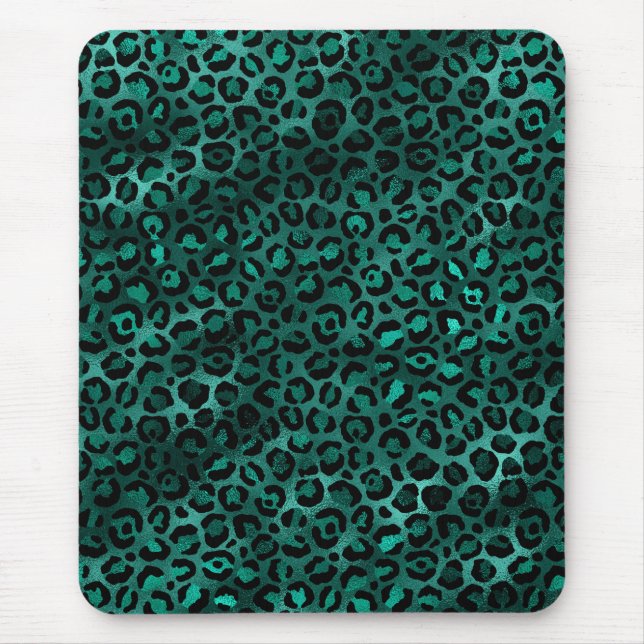 Teal and Guld Leopard Series Design 5 Musmatta (Framsidan)