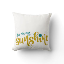 Teal and Gult Typography My Sunshine