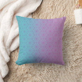 Teal and lavender throw pillow kudde