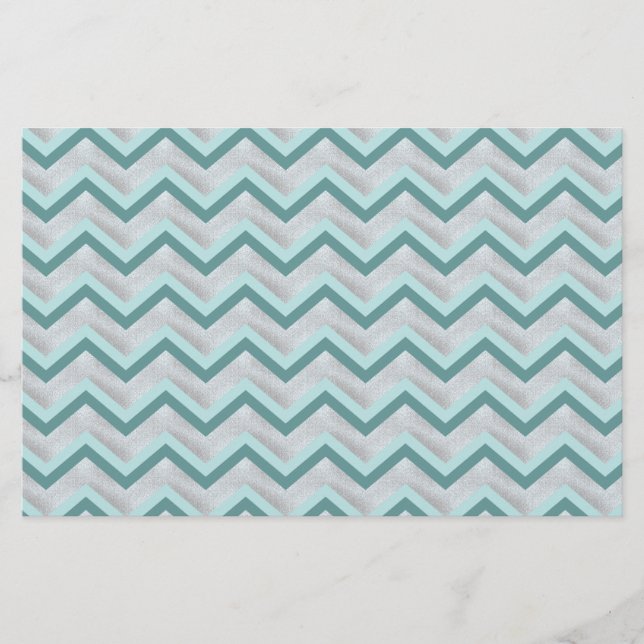 Teal and Pearls ZigZag (Framsida)