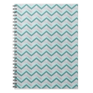 Teal and Pearls ZigZag Anteckningsbok
