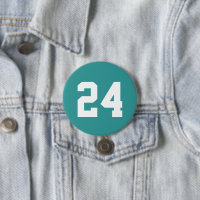 Teal and White Idrottsman Jersey Number