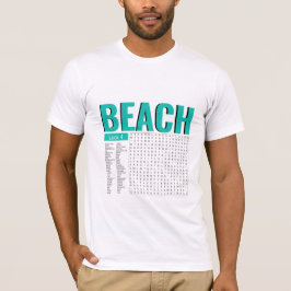 Teal and White T Shirt