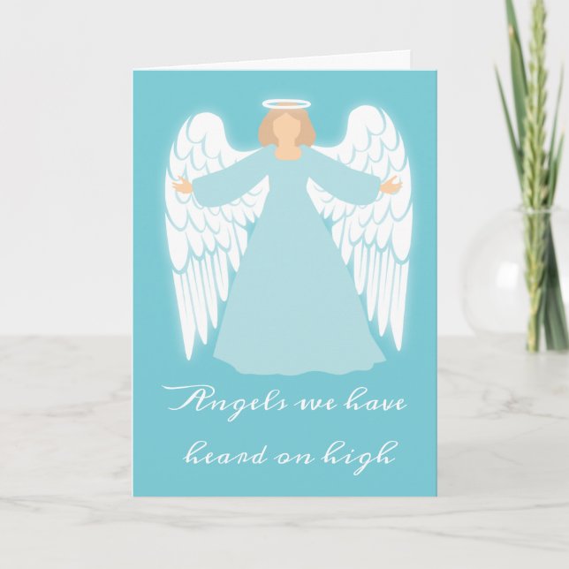 Teal Angel Helgkort (Framsida)