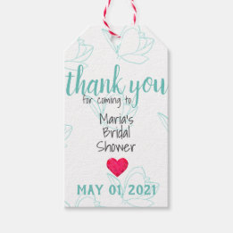 Teal Anpassade Möhippa Märkre med Twine Presentetikett