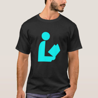 Teal Aqua Bibliotek Road Sign Librarian Summer Rea T Shirt