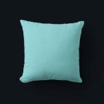 Teal Aqua Blue vid kusten vid färg Kudde<br><div class="desc">Teal Aqua Blue vid kusten vid färg. Mall för anpassningsbar för Dekorativ kudde-anpassade fyllningar. Anpassa med ditt eget namn, mönster, design, citat, monogram eller foto. Använda våra coolor mallar, teckningar, foton, grafik och illustrationer och lägg sedan till namn, text, citattecken och monogram för att skapa dekorativ kudde. Klicka på knappen...</div>