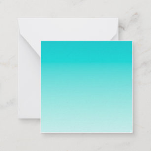 Teal aqua-övertoning anteckningskort