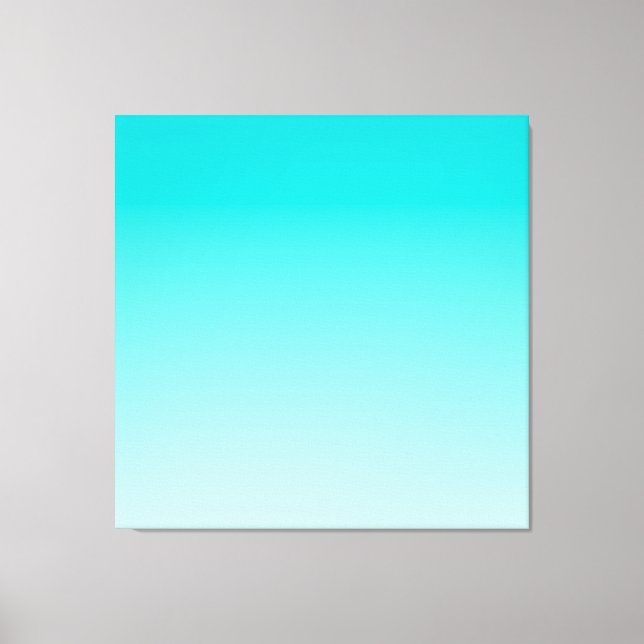 Teal aqua-övertoning canvastryck (Framsida)