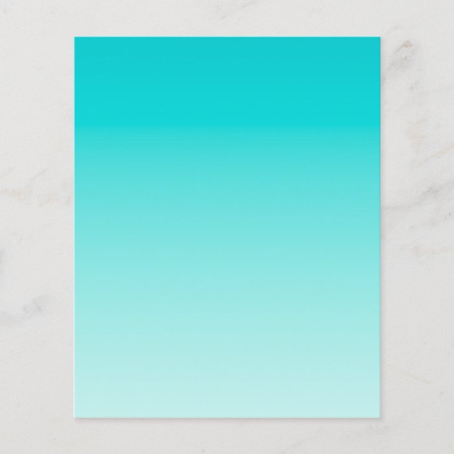 Teal aqua-övertoning flygblad (Framsidan)