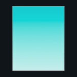 Teal aqua-övertoning flygblad<br><div class="desc">Light aqua blue och teal gradient bakgrund.</div>