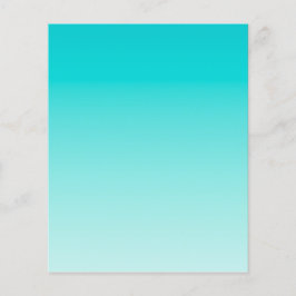 Teal aqua-övertoning flygblad