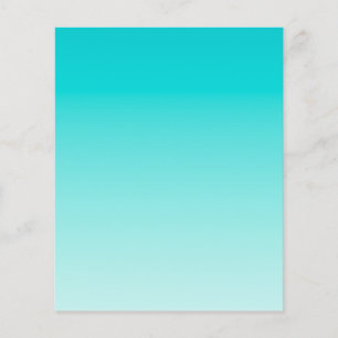 Teal aqua-övertoning flygblad