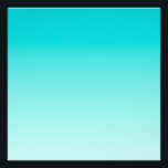 Teal aqua-övertoning fototryck<br><div class="desc">Light aqua blue och teal gradient bakgrund.</div>