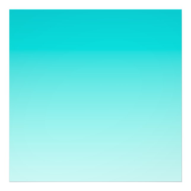Teal aqua-övertoning fototryck (Framsidan)