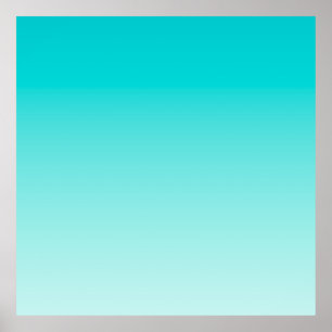 Teal aqua-övertoning poster