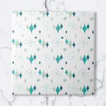 Teal, Aqua Starburst Mid Century Modern Mönster Kakelplatta<br><div class="desc">Abstraktens återdesign kombinerar starten i mitten av århundradet och moderna former och återspeglar vintagens visioner. Perfekt för människor som kärlek retro och vintage estetiskt.</div>