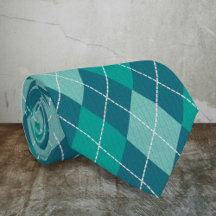 Teal Argyle Diamonds Mönster - blåfärgade Gröntar