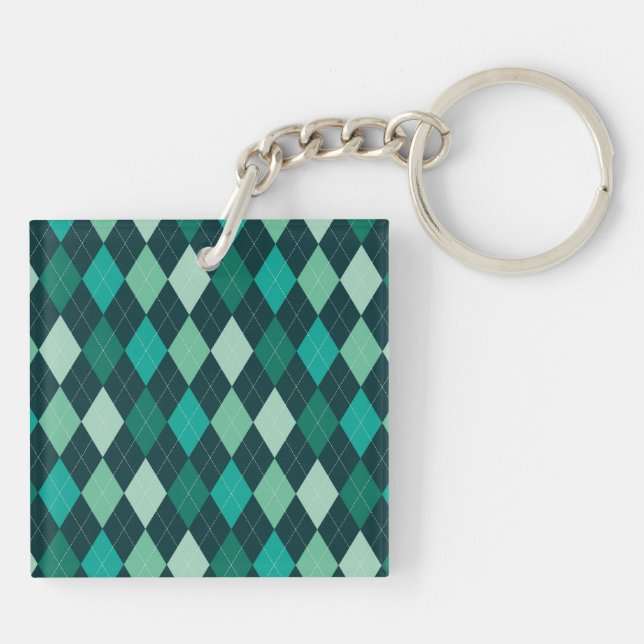Teal argyle mönster (Baksidan)