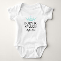 Teal Baby & Co. Baby Shower Born To Sparkle