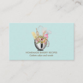 Teal Bakery Food Cook Personal Chef Catering Visitkort