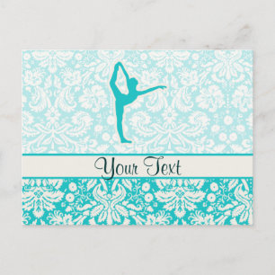 Teal Ballet Vykort