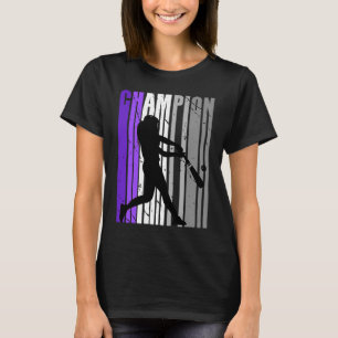 Teal Baseball Champion Girls Birthday-tävling T Shirt