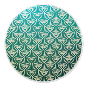 teal,beige,art nouveau,art deco, fläkt mönster,vin knopp