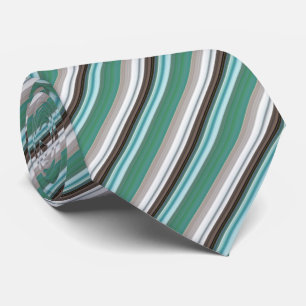 Teal/Beige Stripe Mönster Slips