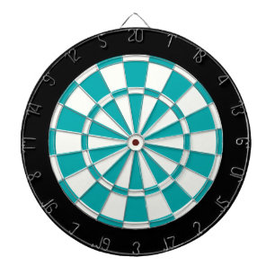 Teal Black and White Darttavla