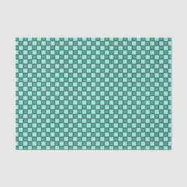 Teal Black Checkerboard Mönster